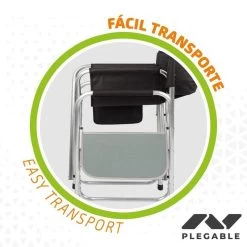 AKTIVE - Chaise Pliante Avec Table Amovible -Camping Rabais Magasin aktive chaise pliante avec table amovible 3