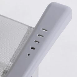 AKTIVE - Chaise Pliante Haute Avec Dossier Haut Réglable 5 Positions, Gris -Camping Rabais Magasin aktive chaise pliante haute avec dossier haut reglable 5 positions gris 5