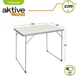 AKTIVE - Table Pliante En Aluminium Et Bois. Table De Camping 80x60x70 Cm 12 AKTIVE - Table Pliante En Aluminium Et Bois. Table De Camping 80x60x70 Cm -Camping Rabais Magasin aktive table pliante en aluminium et bois table de camping 80x60x70 cm 5