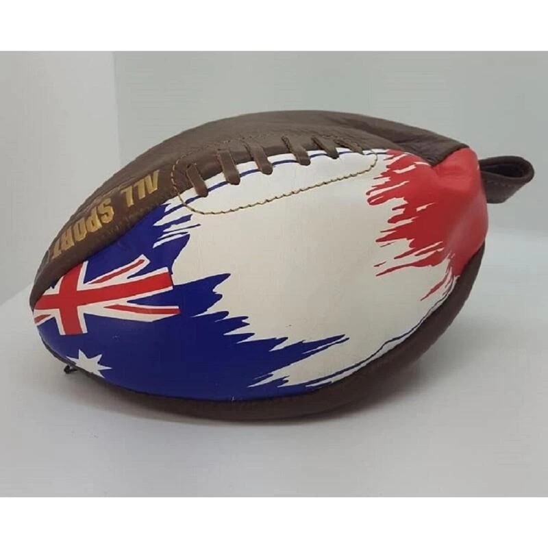 ALL SPORT VINTAGE-Trousse De Toilette Ballon De Rugby Et Drapeau Australien. 2 ALL SPORT VINTAGE-Trousse De Toilette Ballon De Rugby Et Drapeau Australien. – Image 2