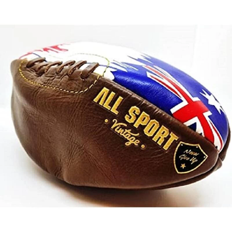 ALL SPORT VINTAGE-Trousse De Toilette Ballon De Rugby Et Drapeau Australien. 1 ALL SPORT VINTAGE-Trousse De Toilette Ballon De Rugby Et Drapeau Australien.