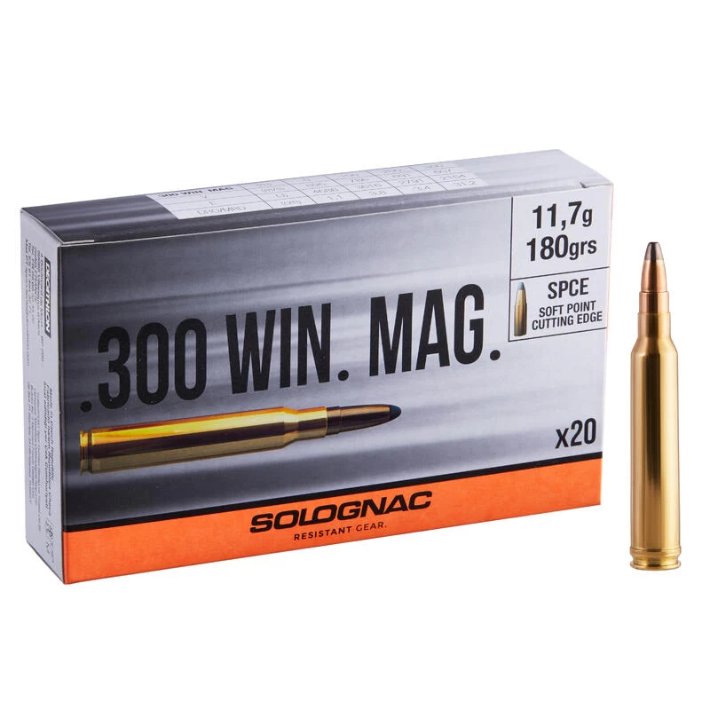 Balle 300 WINCHESTER MAGNUM 11,7G/180GRS X20 1 Balle 300 WINCHESTER MAGNUM 11,7G/180GRS X20