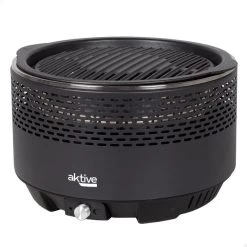 Barbecue Rond Noir Sans FumĂ©e 2 En 1 Ă34 Cm Aktive