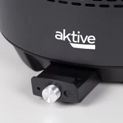 Barbecue Rond Noir Sans Fumée 2 En 1 Ø34 Cm Aktive -Camping Rabais Magasin barbecue rond noir sans fumee 2 en 1 o34 cm aktive 4