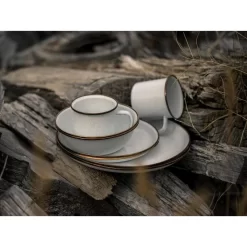 Barebones Assiettes Et Plateaux En émail - 2 Pièces - Coquille D'Oeuf -Camping Rabais Magasin barebones assiettes et plateaux en email 2 pieces coquille doeuf 2