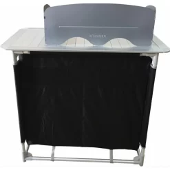 BAYASUN Meuble De Cuisine 4 Étagères Pieds Réglables Gris 9 BAYASUN Meuble De Cuisine 4 Étagères Pieds Réglables Gris -Camping Rabais Magasin bayasun meuble de cuisine 4 etageres pieds reglables gris 4