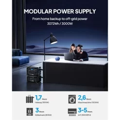 BLUETTI AC300+B300 Générateur Électrique 3072Wh,LiFePO4 Pour Panne De Courant -Camping Rabais Magasin bluetti ac300b300 generateur electrique 3072whlifepo4 pour panne de courant 3