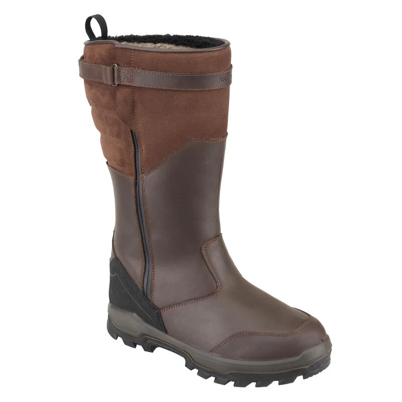 Bottes Chasse Chaudes Imperméables Cuir 900. 1 Bottes Chasse Chaudes Imperméables Cuir 900.