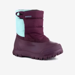 WEDZE Bottes De Neige Bébé, Après Ski Bébé WARM Violettes Et Turquoises