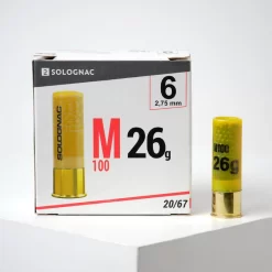 CARTOUCHE M100 CALIBRE 20/67 26G PLOMB N°6 X25