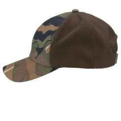 Casquette Chasse Légère Et Respirante 520 Camo Vert/marron & Uni -Camping Rabais Magasin casquette chasse legere et respirante 520 camo vertmarron and uni 2
