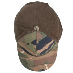 Casquette Chasse Légère Et Respirante 520 Camo Vert/marron & Uni -Camping Rabais Magasin casquette chasse legere et respirante 520 camo vertmarron and uni 4
