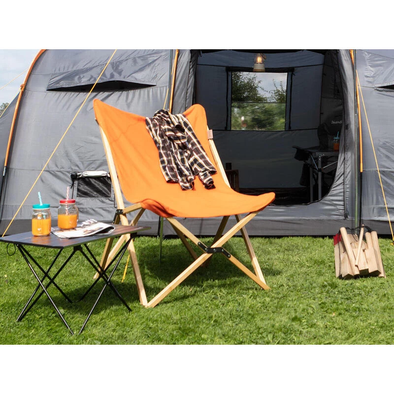 Chaise Longue Tofte - Chaise Relax De Camping - Pliable - Max. 120 Kg - Orange 3 Chaise Longue Tofte - Chaise Relax De Camping - Pliable - Max. 120 Kg - Orange – Image 3