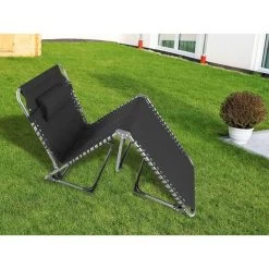 Chaise Longue Torget - Transat - Bain De Soleil 190x60x30 Cm - 150 Kg - Pliable -Camping Rabais Magasin chaise longue torget transat bain de soleil 190x60x30 cm 150 kg pliable 3
