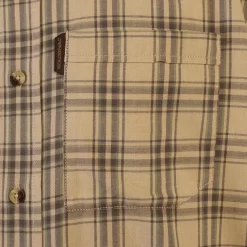 Chemise Chasse Coton Manches Longues Respirant Homme - 100 à Carreaux Beige. -Camping Rabais Magasin chemise chasse coton manches longues respirant homme 100 a carreaux beige 8