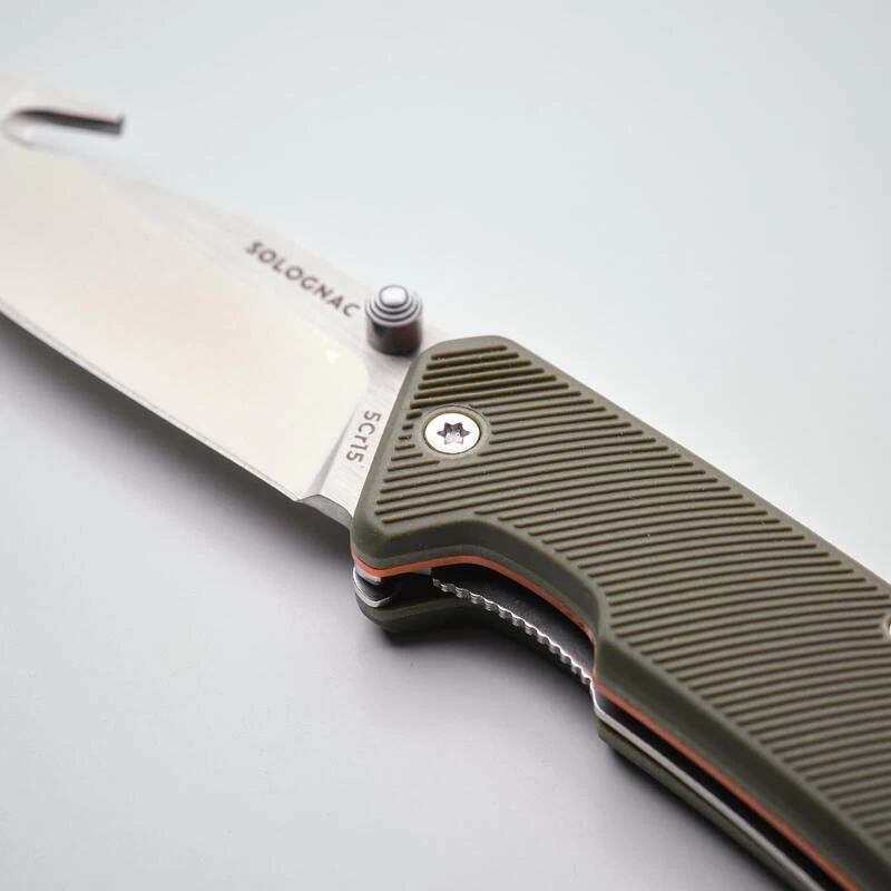 Couteau Chasse Pliant 8 Cm Gut Hook Vert Axis 80 8 Couteau Chasse Pliant 8 Cm Gut Hook Vert Axis 80 – Image 8