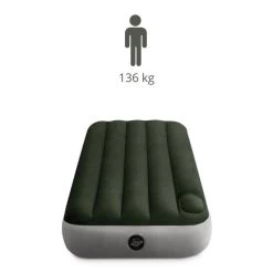 Intex Downy Jr. Twin Airbed - Lit Gonflable - 191x76x25cm - Avec Accessoires -Camping Rabais Magasin downy jr twin airbed lit gonflable 191x76x25cm avec accessoires 2