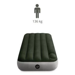 Intex Downy Twin Airbed With Foot BIP - Lit Gonflable - 191x99x25cm - Avec Accessoires -Camping Rabais Magasin downy twin airbed with foot bip lit gonflable 191x99x25cm avec accessoires 2
