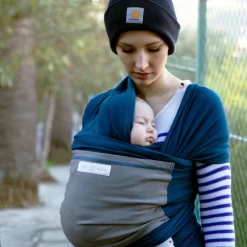 Écharpe L'Originale JPMBB - BLEU PAON, Eléphant -Camping Rabais Magasin echarpe loriginale jpmbb bleu paon elephant 2