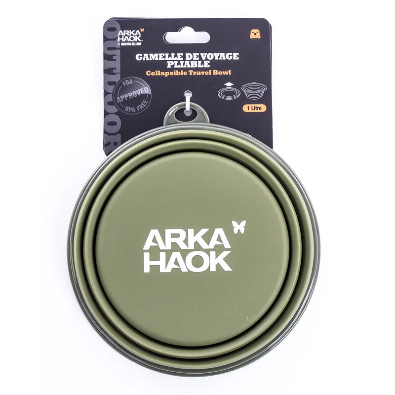 MARTIN SELLIER Gamelle De Voyage Rétractable Pour Chien Kaki 2 MARTIN SELLIER Gamelle De Voyage Rétractable Pour Chien Kaki – Image 2