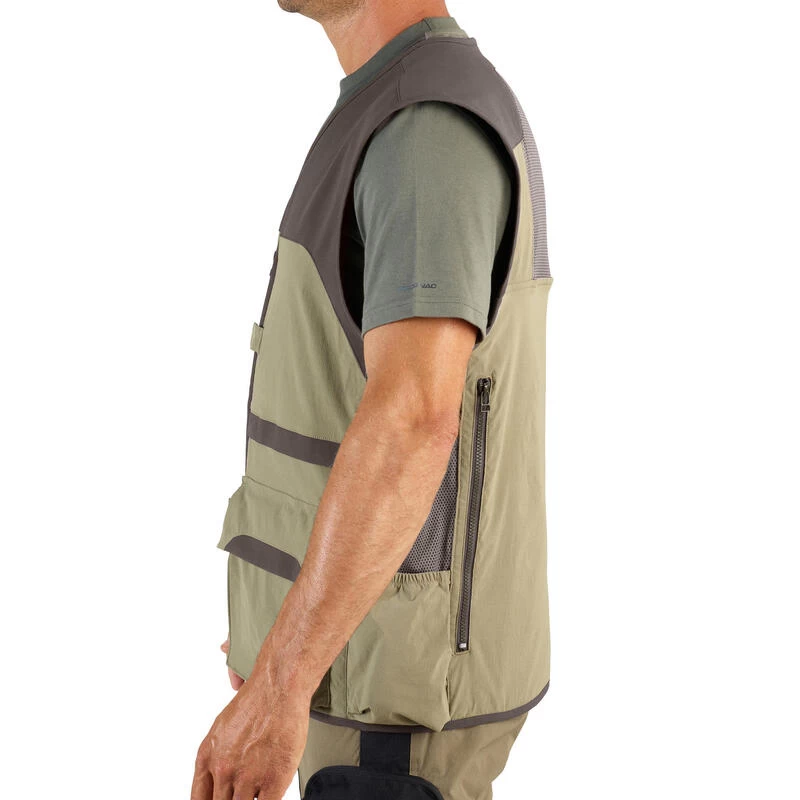 Gilet Chasse Léger Et Respirant Homme - 500 Vert Clair 4 Gilet Chasse Léger Et Respirant Homme - 500 Vert Clair – Image 4