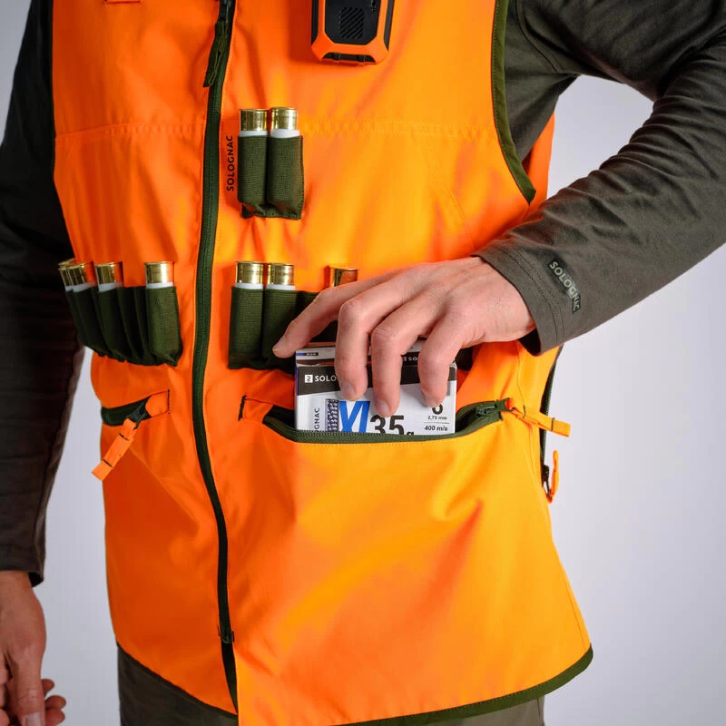 Gilet Chasse Réversible 500 Fluo/vert 7 Gilet Chasse Réversible 500 Fluo/vert – Image 7