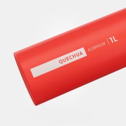 Quechua Gourde Alu 1L Avec Bouchon à Ouverture Rapide Pour La Randonnée - Rouge -Camping Rabais Magasin gourde alu 1l avec bouchon a ouverture rapide pour la randonnee rouge 2