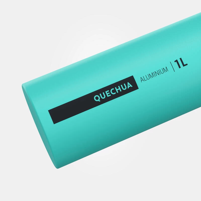 Quechua Gourde Alu 1L Avec Bouchon à Ouverture Rapide Pour La Randonnée - Vert 3 Quechua Gourde Alu 1L Avec Bouchon à Ouverture Rapide Pour La Randonnée - Vert – Image 3