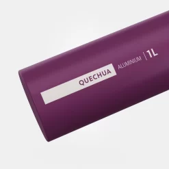 Quechua Gourde Alu 1L Avec Bouchon à Ouverture Rapide Pour La Randonnée - Violet -Camping Rabais Magasin gourde alu 1l avec bouchon a ouverture rapide pour la randonnee violet 2