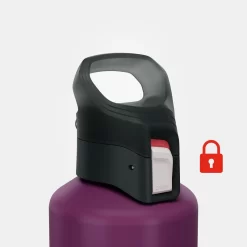 Quechua Gourde Alu 1L Avec Bouchon à Ouverture Rapide Pour La Randonnée - Violet -Camping Rabais Magasin gourde alu 1l avec bouchon a ouverture rapide pour la randonnee violet 3