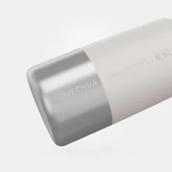 Quechua Gourde Inox 0,6L Avec Bouchon à Vis Pour La Randonnée - Blanc -Camping Rabais Magasin gourde inox 06l avec bouchon a vis pour la randonnee blanc 2