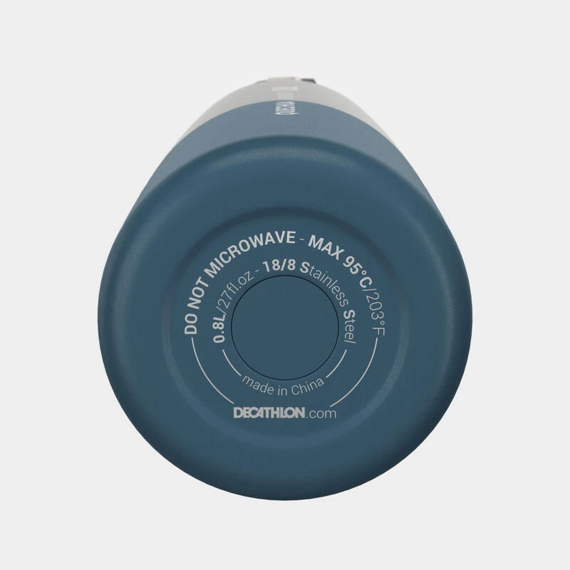 Quechua Gourde Isotherme Inox 0,8L Bouchon à Ouverture Rapide Pour La Randonnée - Bleu 10 Quechua Gourde Isotherme Inox 0,8L Bouchon à Ouverture Rapide Pour La Randonnée - Bleu – Image 10