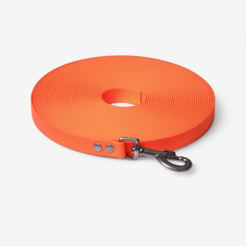 Longe Plate Pour Chien 15m Fluo Orange 1 Longe Plate Pour Chien 15m Fluo Orange
