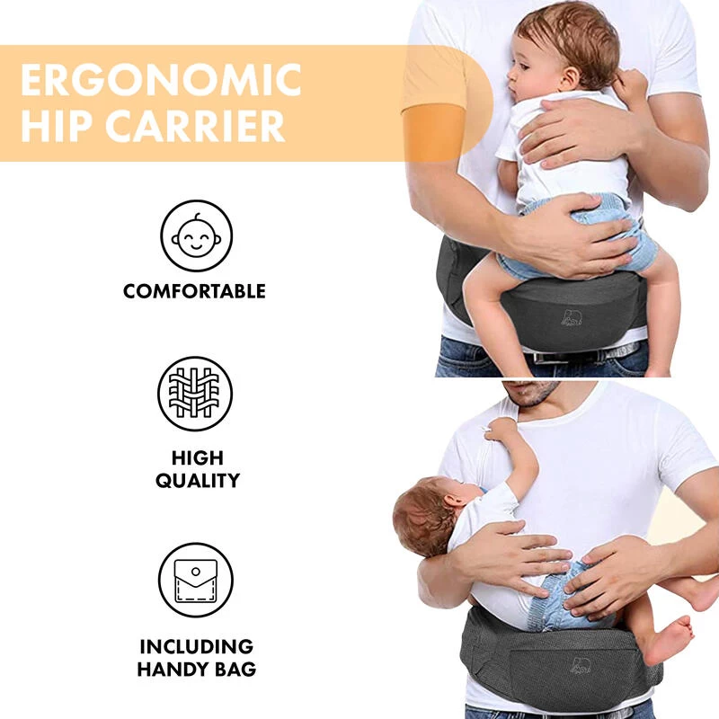 Pack Basic Luxe Nacelle Ergonomique - Porte-bébé Confortable - Gris 2 Pack Basic Luxe Nacelle Ergonomique - Porte-bébé Confortable - Gris – Image 2