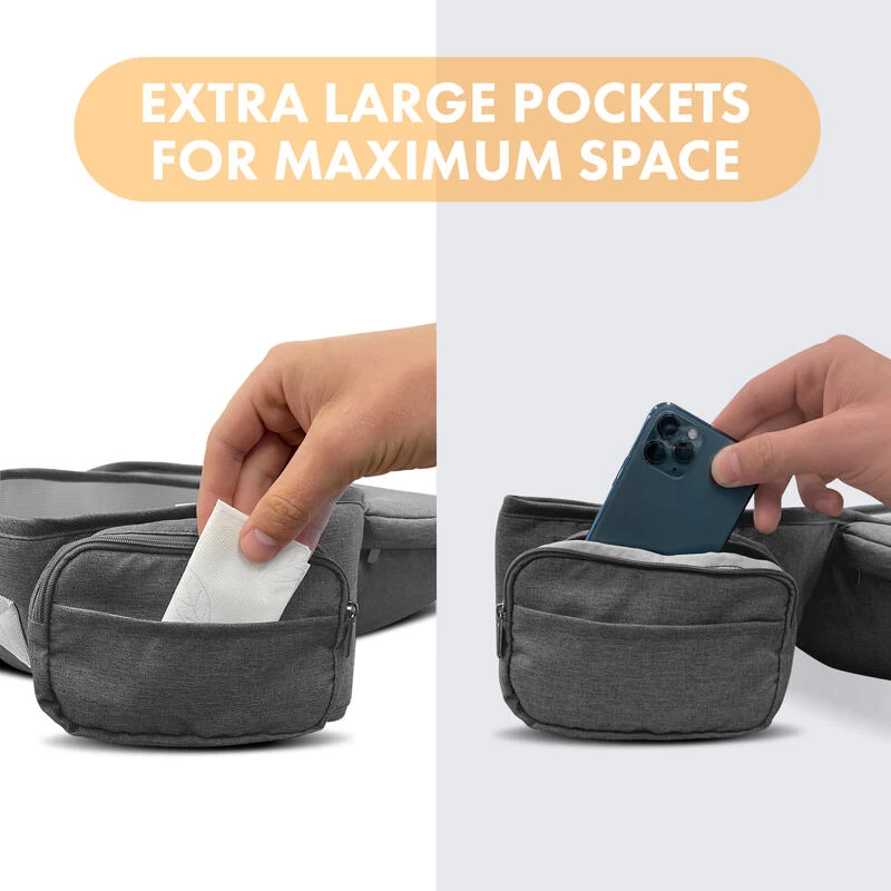 Pack Basic Luxe Nacelle Ergonomique - Porte-bébé Confortable - Gris 3 Pack Basic Luxe Nacelle Ergonomique - Porte-bébé Confortable - Gris – Image 3