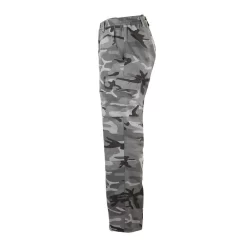 PANTALON CARGO RESISTANT STEPPE 300 CAMOUFLAGE WOODLAND NOIR -Camping Rabais Magasin pantalon cargo resistant steppe 300 camouflage woodland noir 2