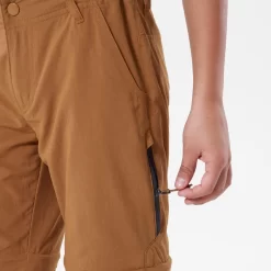 Quechua Pantalon De Randonnée Modulable Enfant MH550 Marron Foncé 7-15 Ans -Camping Rabais Magasin pantalon de randonnee modulable enfant mh550 marron fonce 7 15 ans 7