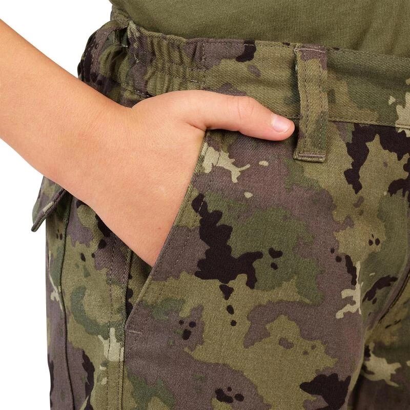Pantalon Résistant Junior -100 Camouflage Island Vert 6 Pantalon Résistant Junior -100 Camouflage Island Vert – Image 6