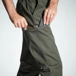 PANTALON STEPPE 300 SECOND CHOIX VERT -Camping Rabais Magasin pantalon steppe 300 second choix vert 3