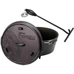 Petromax Dutch Oven FT6-6QT (avec Pieds) Et Levier De Couvercle -Camping Rabais Magasin petromax dutch oven ft6 6qt avec pieds et levier de couvercle 5