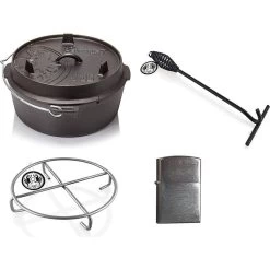 Petromax Dutch Oven FT6-6QT (Sans Pieds) Set - PoĂȘle + Levier De Couvercle +