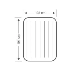 Intex Prestige Downy Full Airbed - Lit Gonflable - 191x137x25cm - Avec Accessoires -Camping Rabais Magasin prestige downy full airbed lit gonflable 191x137x25cm avec accessoires 3
