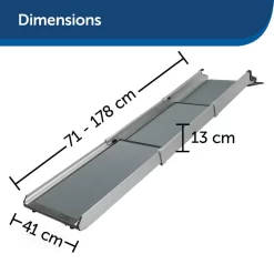 PetSafe RAMPE TELESCOPIQUE 3 PARTIES -Camping Rabais Magasin rampe telescopique 3 parties 3