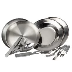 Set Couverts De Camping Et Assiette Creuse & Plate | 2 Personnes