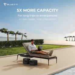 Station Électrique Portable BLUETTI AC60+B80+PV200,IP65 Générateur Solaire -Camping Rabais Magasin station electrique portable bluetti ac60b80pv200ip65 generateur solaire 4