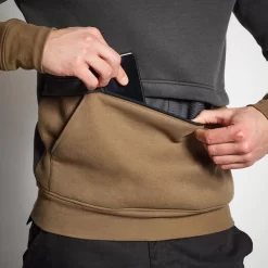 SWEAT A CAPUCHE 500 BEIGE -Camping Rabais Magasin sweat a capuche 500 beige 8