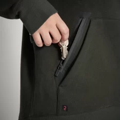 SWEAT-SHIRT CAPUCHE FEMME 500 CHAUD VERT -Camping Rabais Magasin sweat shirt capuche femme 500 chaud vert 3