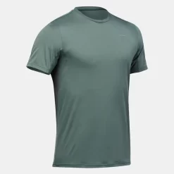 Quechua T-shirt De Randonnée Manches Courtes En Synthétique Homme - MH100