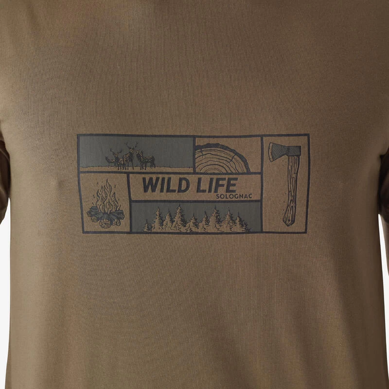 T-shirt Manches Courtes Coton 100 LOGO WILDLIFE 3 T-shirt Manches Courtes Coton 100 LOGO WILDLIFE – Image 3