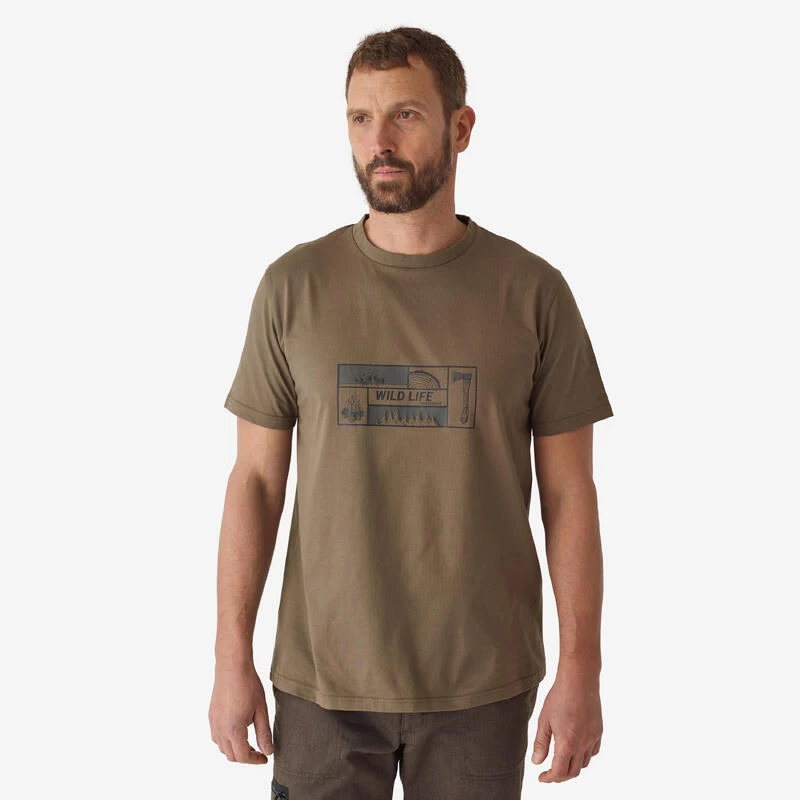 T-shirt Manches Courtes Coton 100 LOGO WILDLIFE 1 T-shirt Manches Courtes Coton 100 LOGO WILDLIFE